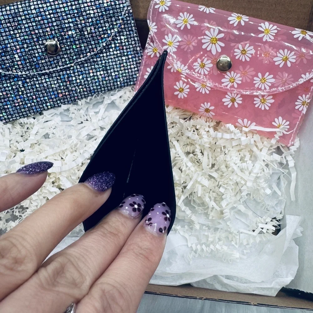 Women's Multi-Color Card Wallet Set 3 piece